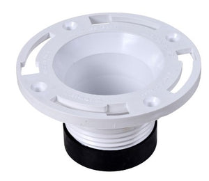 OA43651 Oatey PVC 4" Replacement Twist & Set Closet Flange