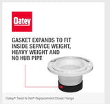 OA43651 Oatey PVC 4" Replacement Twist & Set Closet Flange