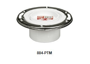 884-PTM Sioux Chief 3" x 4" Closet Flange with SS Metal Ring