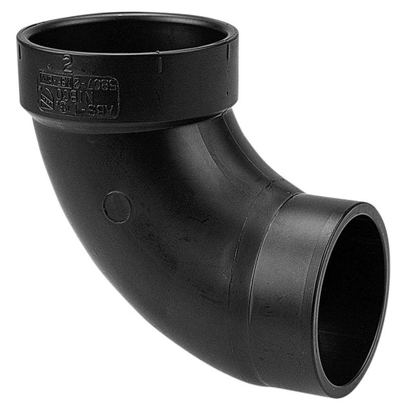 LN302-015 1 1/2 Inch 90 Street Elbow ABS/DWV