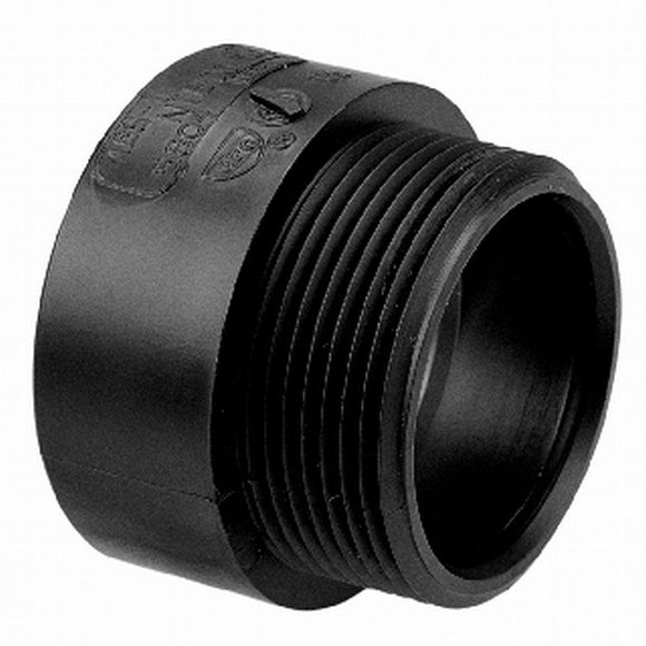 LN109-015 1 1/2 Inch Male Adapter ABS/DWV