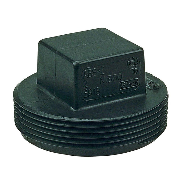 LN112PLUG 1 1/2 Inch MPT Plug ABS/DWV