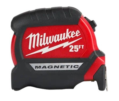 Milwaukee 48-22-0325 Compact Wide Blade Magnetic Tape Measures, 25 ft.