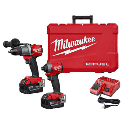 Milwaukee 2997-22 M18 Fuel 2-Tool Combo, Brushless Hammer Drill/Impact Driver Kit