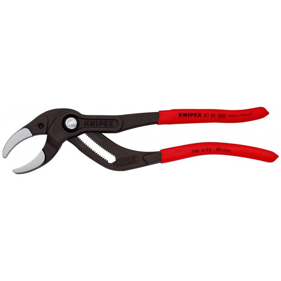 Knipex (81 01 250) Pipe Gripping Pliers (Siphon and Connector Pliers) With Serrated Jaws