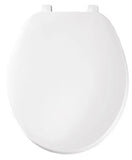 Bemis/Church 70-000 Round Front With Cover Economy Plastic Toilet Seat White