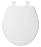Bemis/Church 720SLEC-000  (730LEC-000) Round Whisper Close Closed Front With Cover  Plastic Toilet Seat White