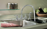 CFG CA41613 Capstone Two Lever Handle High Arc With Side Spray Kitchen Faucet Chrome 2 GPM