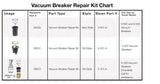 Sloan V551A/V500A (3323192) Flushometer Vacuum Breaker Repair Kit