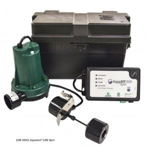 Zoeller (508-0005) Aquanot Spin 12V/DC Backup Sump Pump System With Built in WiFi